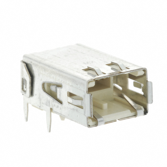 7 Position HSSDC2 Receptacle Connector Solder Through Hole, Right Angle